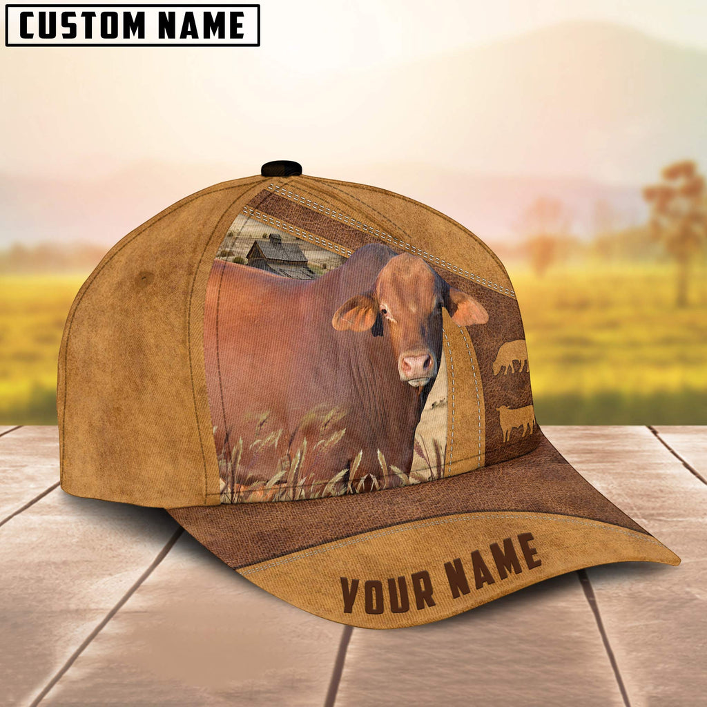 Red Brangus Custom Name Cap