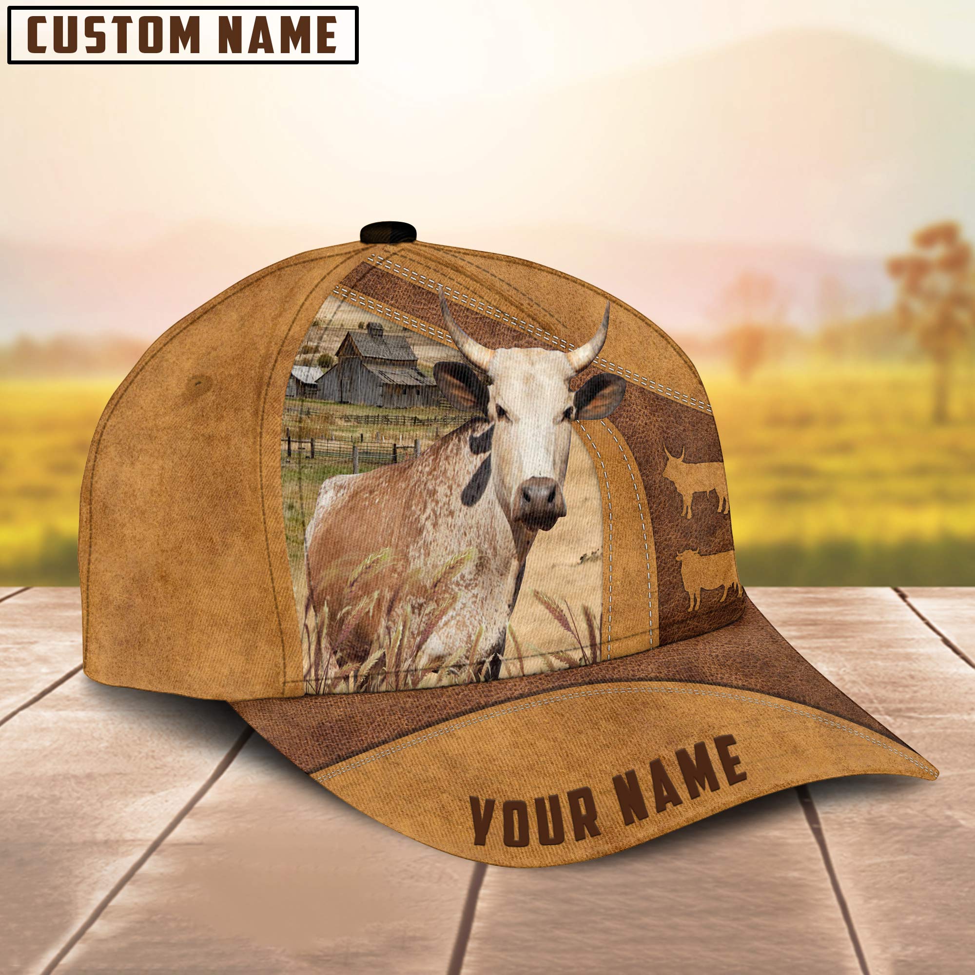 Custom Name Corriente Cattle Cap