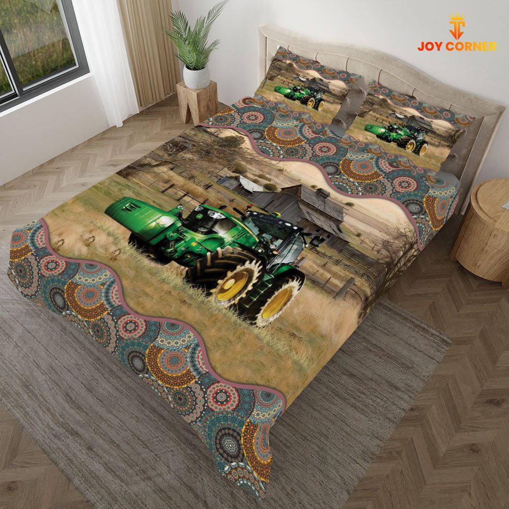 Tractor Vintage 3D Bedding Set