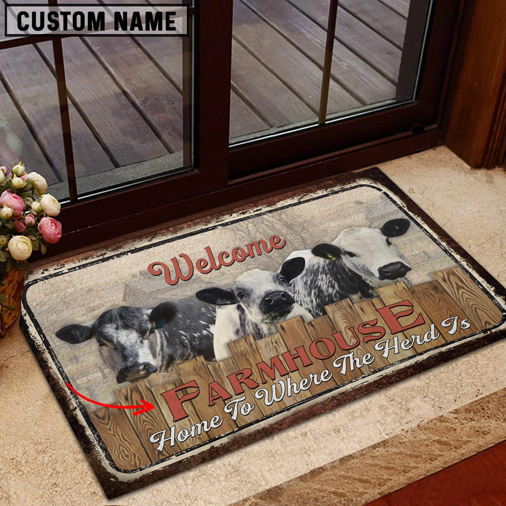 Speckle Park Personalized - Welcome  Doormat