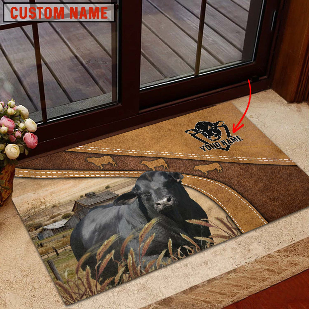 Brangus Personalized - Welcome Brown Doormat