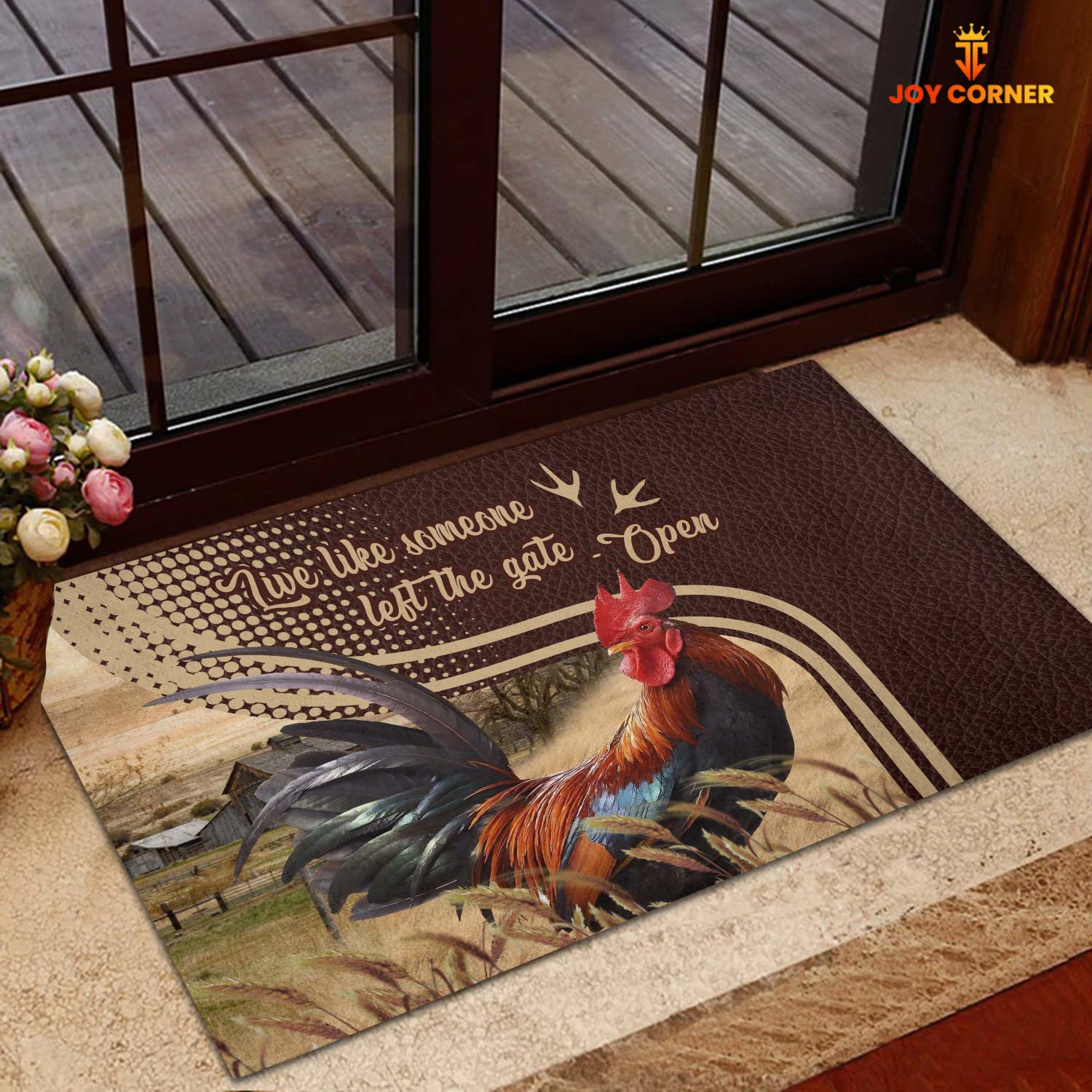 Chicken Live Like Someone Left The Gate Open Doormat