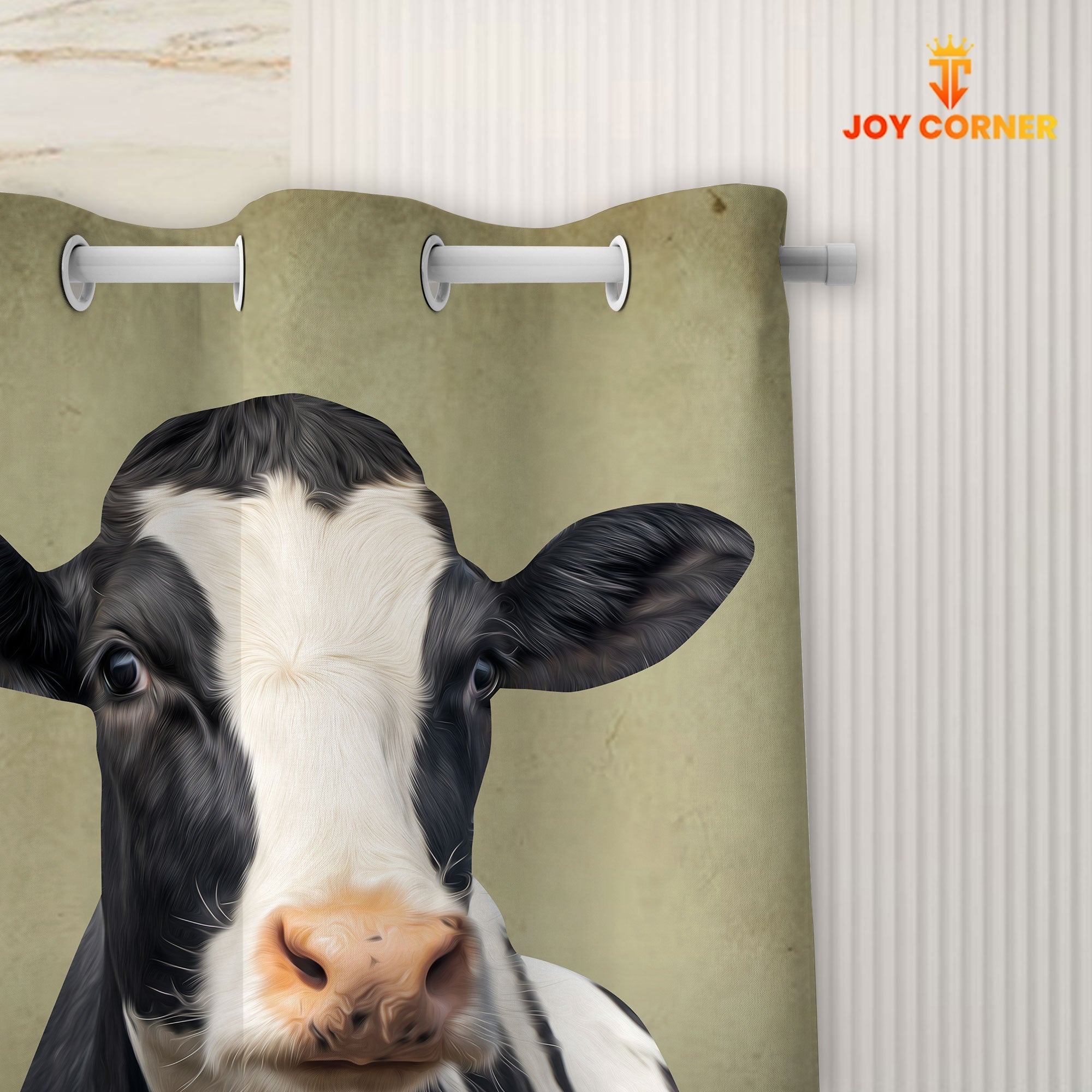 Holstein Hello Sweet Cheeks 3D Shower Curtain