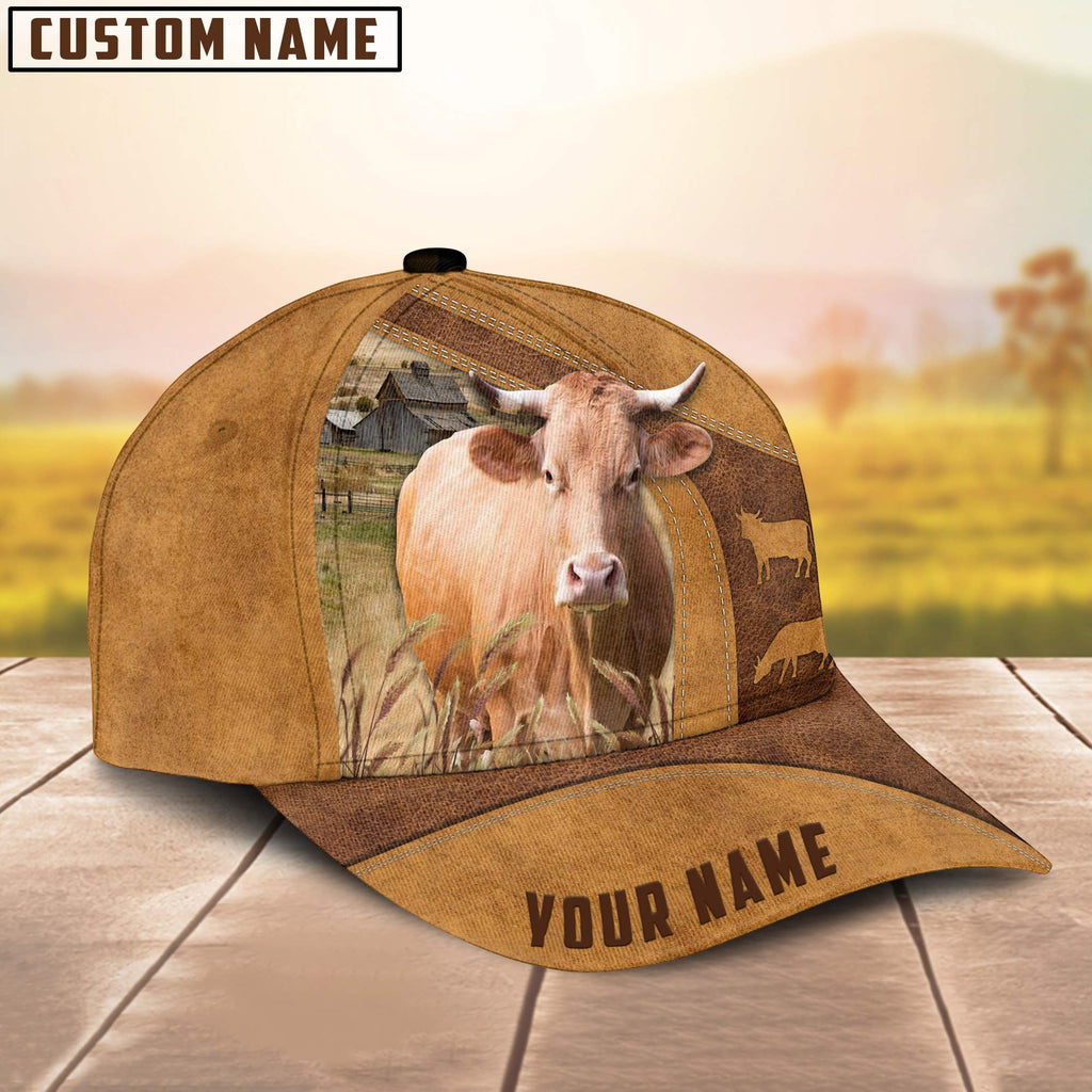 Custom Name Gelbvieh Cattle Cap