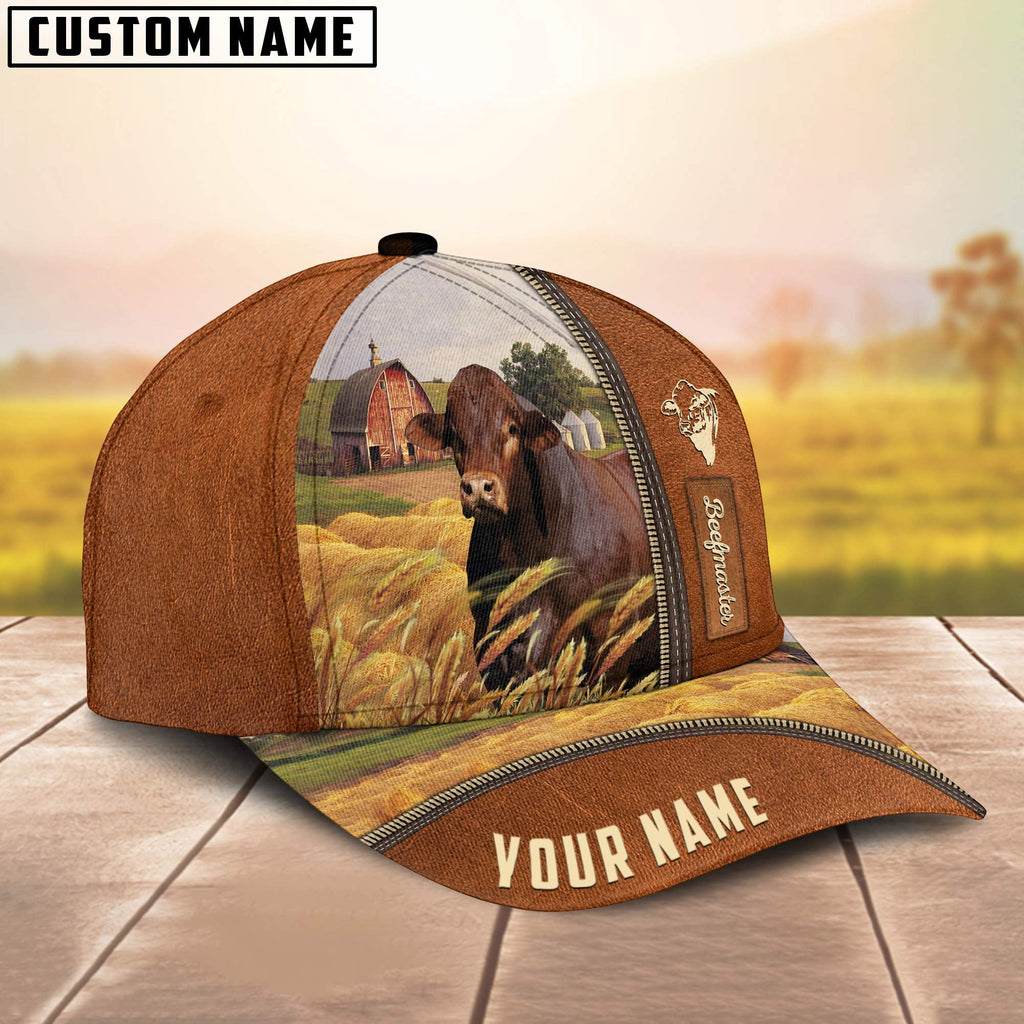 Personalized Name Beefmaster Barn Farm Cap