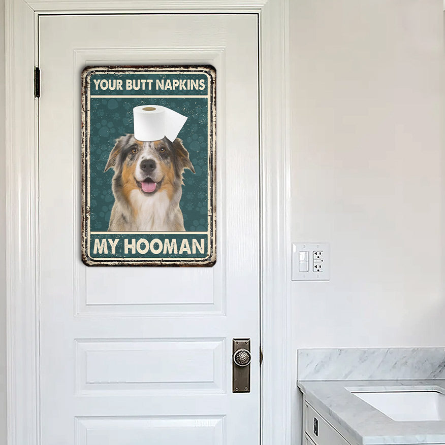 Australian Shepherd All Printed 3D Metal Sign