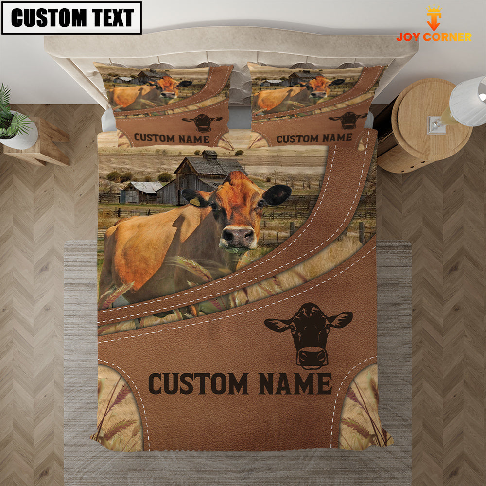 Custom Name Jersey On Farm Bedding Set