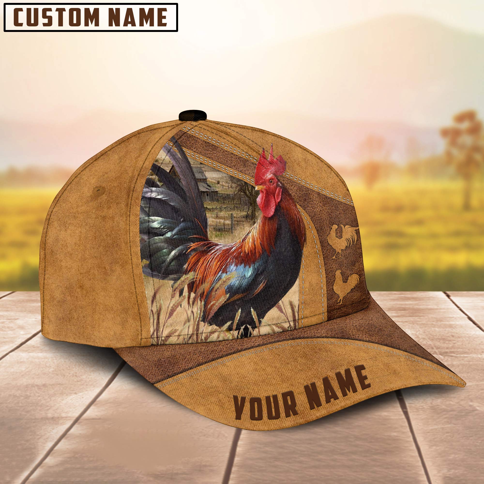 Custom Name Chicken Cap