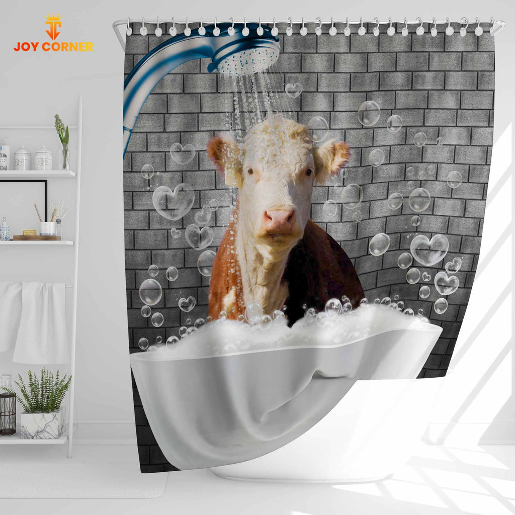 Hereford Brick Wall 3D Shower Curtain