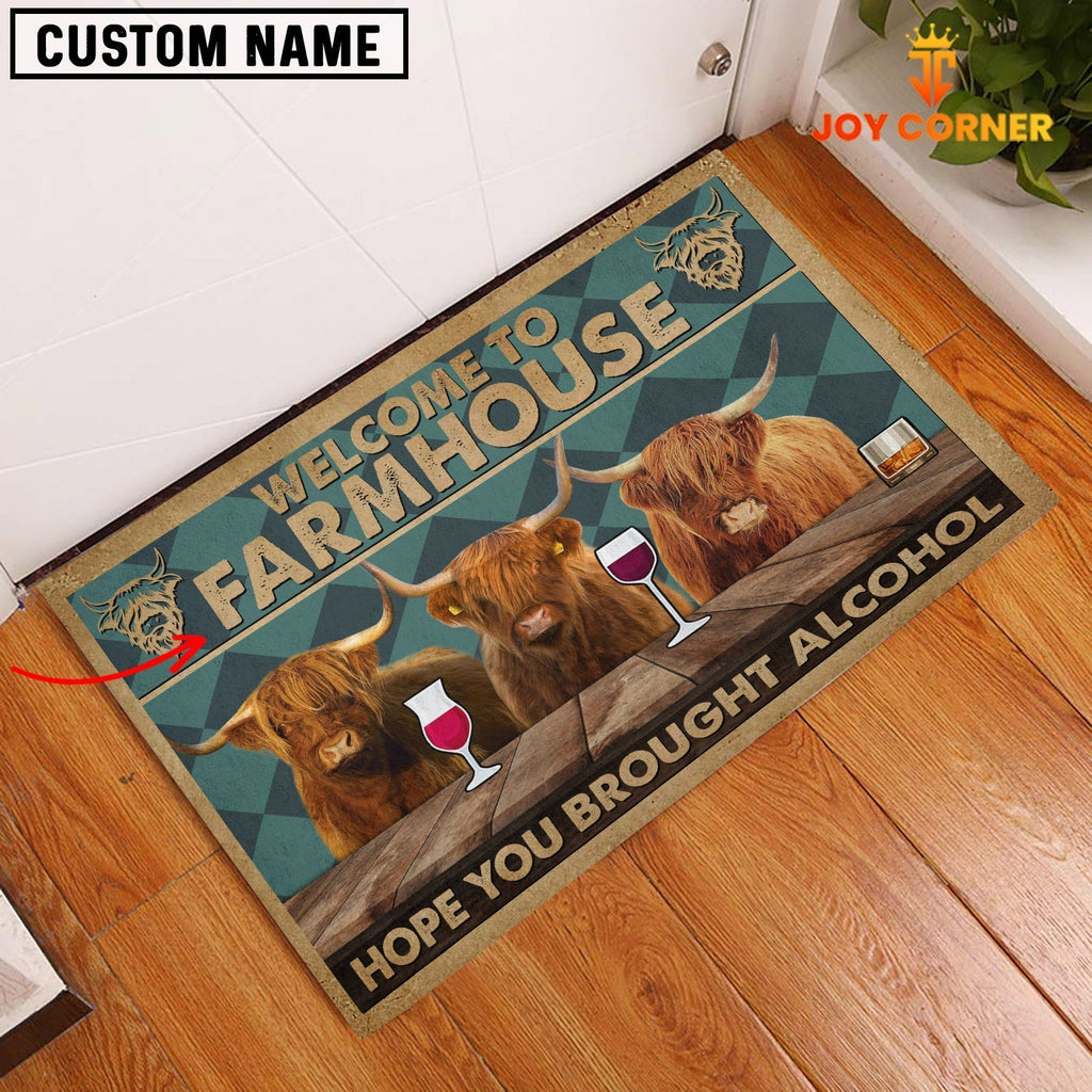 Highland Hope You Bought Alcohol Custom Name Doormat