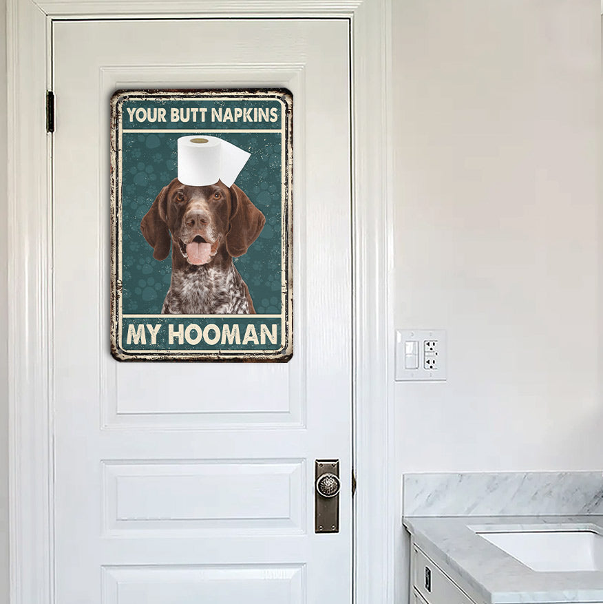 German Shorthaired Pointer All Printed 3D Metal Sign