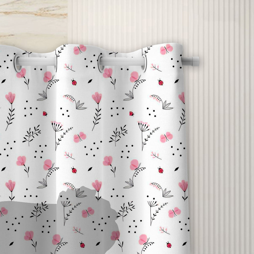 Llama Flower 3D Shower Curtain