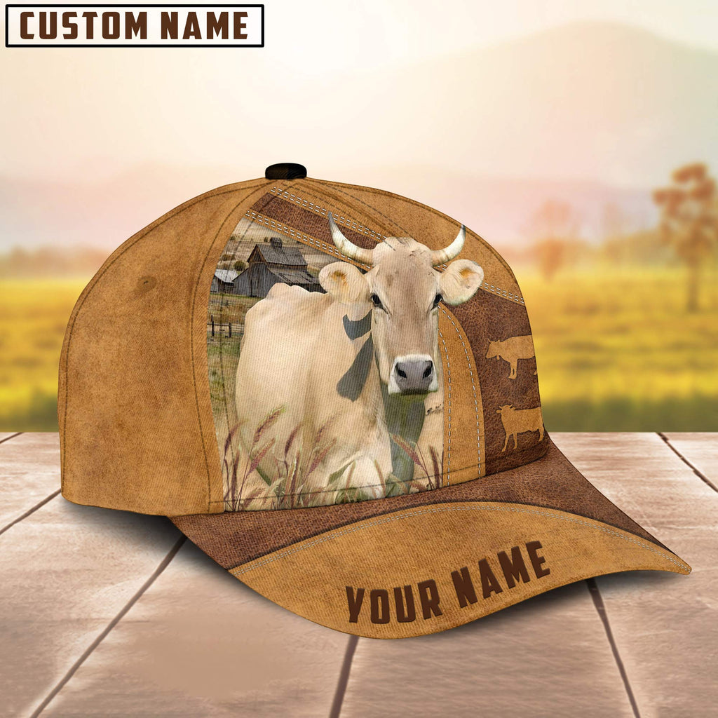 Custom Name Braunvieh Cattle Cap
