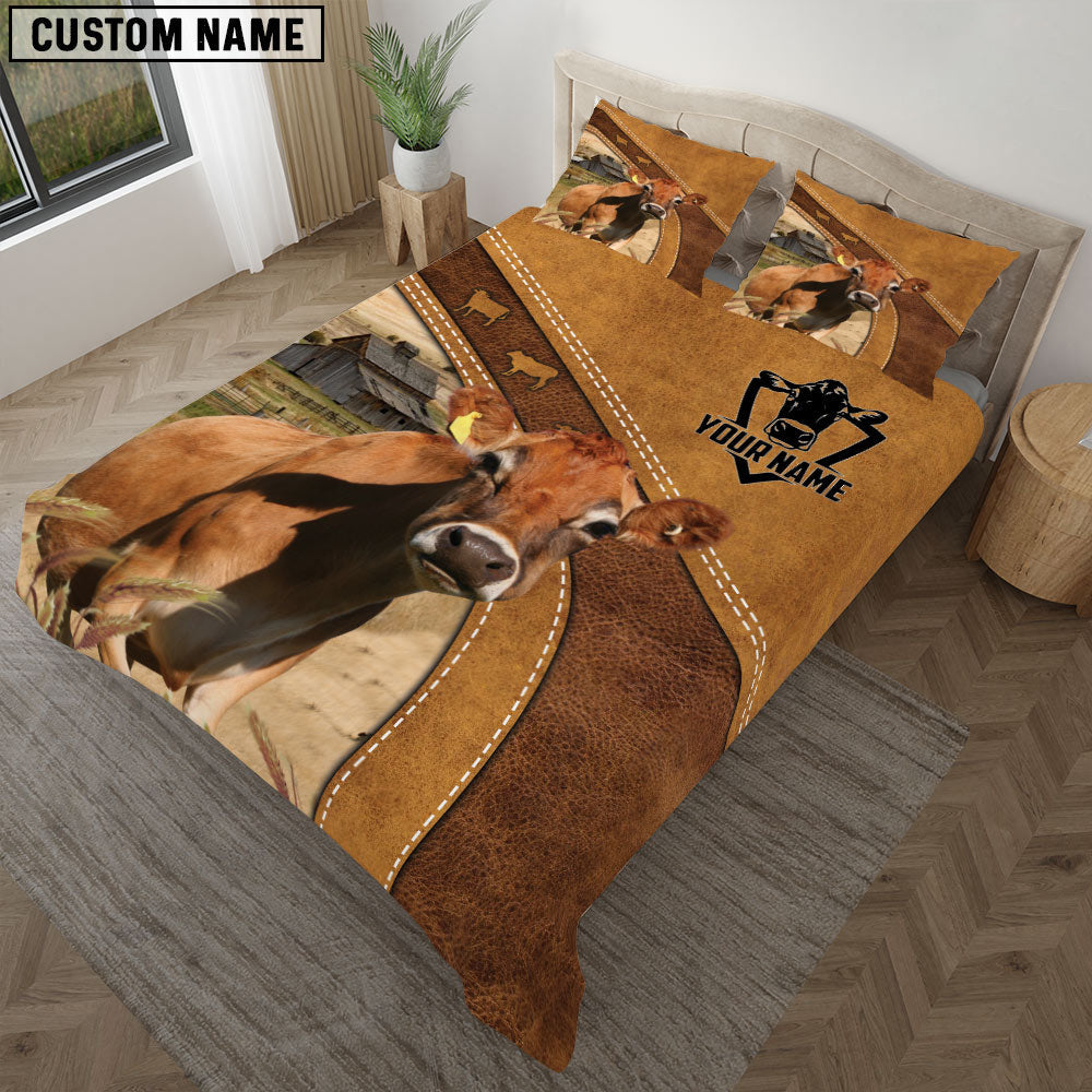 Jersey Cattle Customized Bedding set