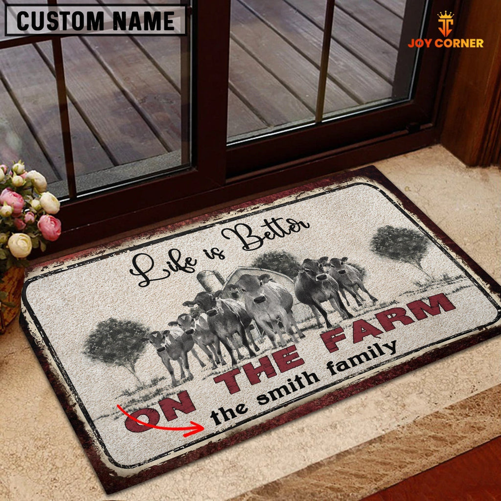 Jersey Life is Better Custom Name Doormat