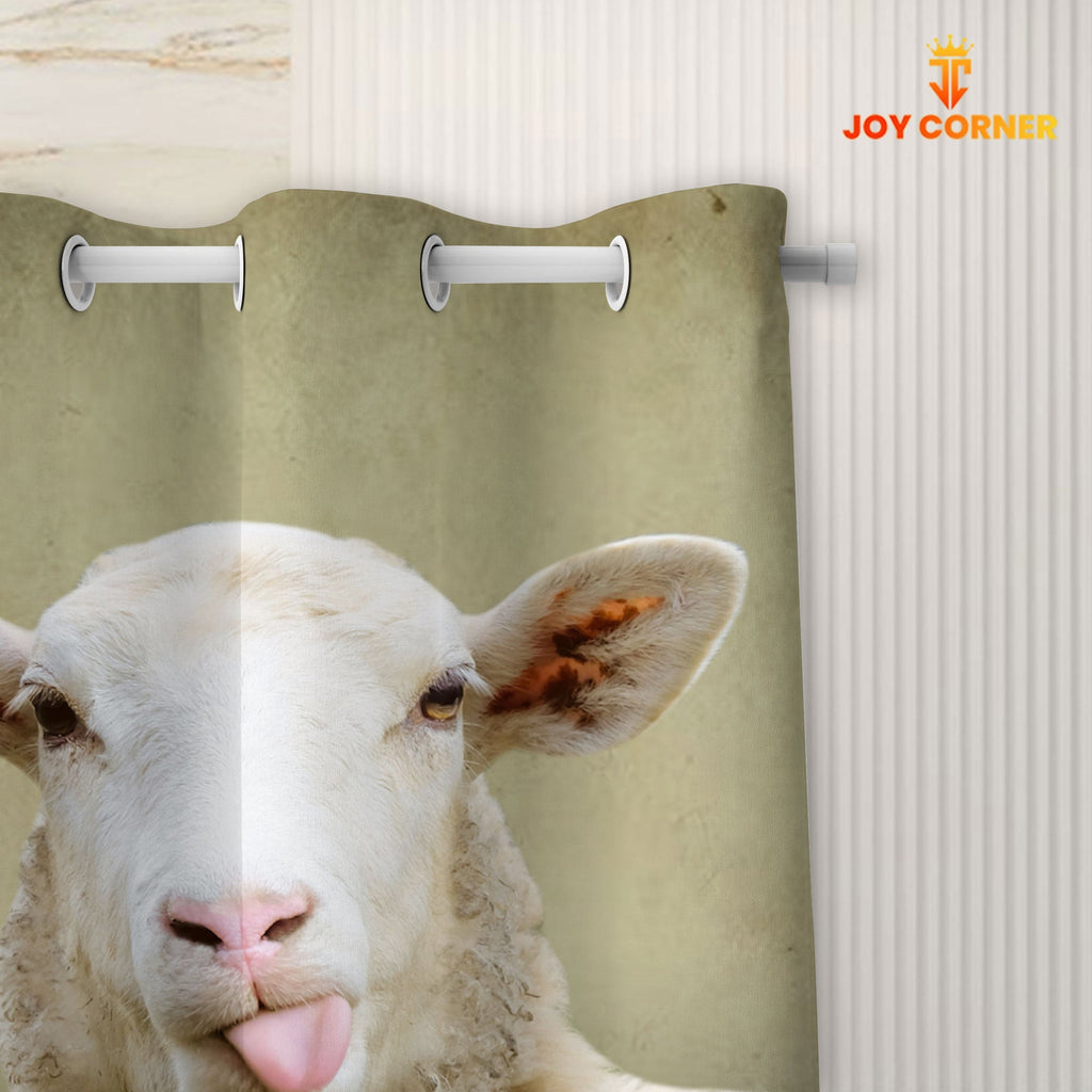 Goat Hello Sweet Cheeks 3D Shower Curtain