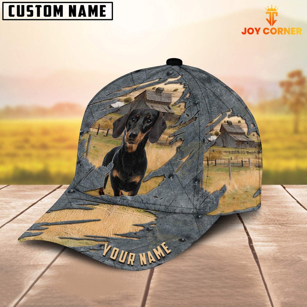 Dachshund Customized Name Cap
