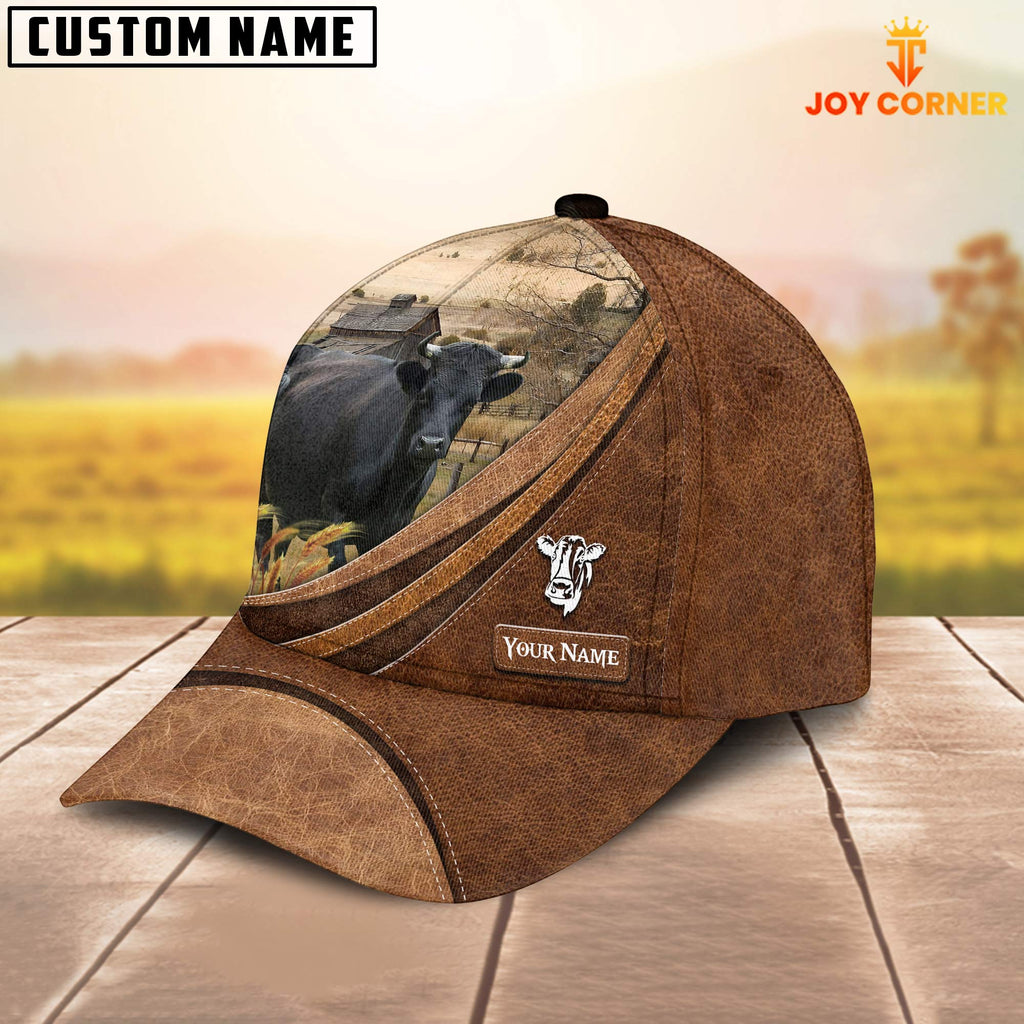 Custom Name Dexter Leather Pattern Classic Cap