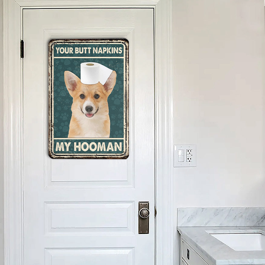 Corgi All Printed 3D Metal Sign