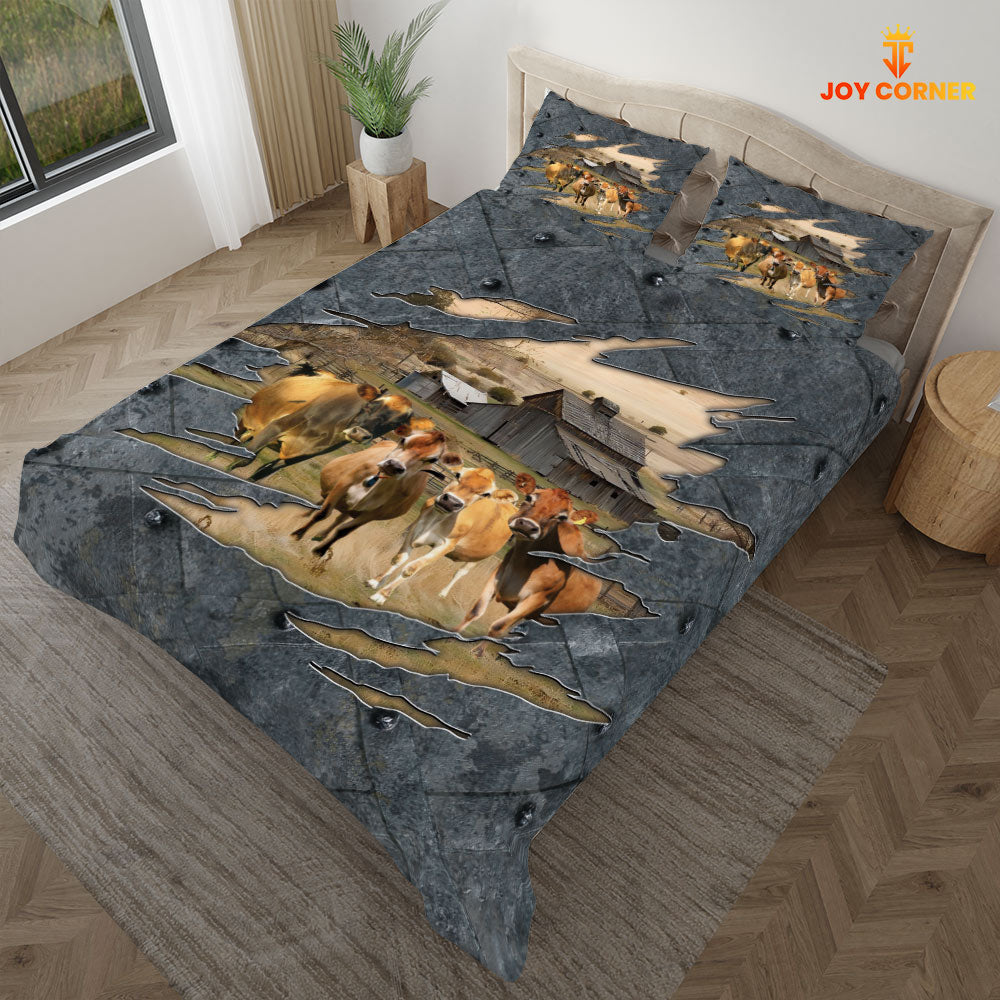 Jersey On The Farm Customized Name Bedding Set