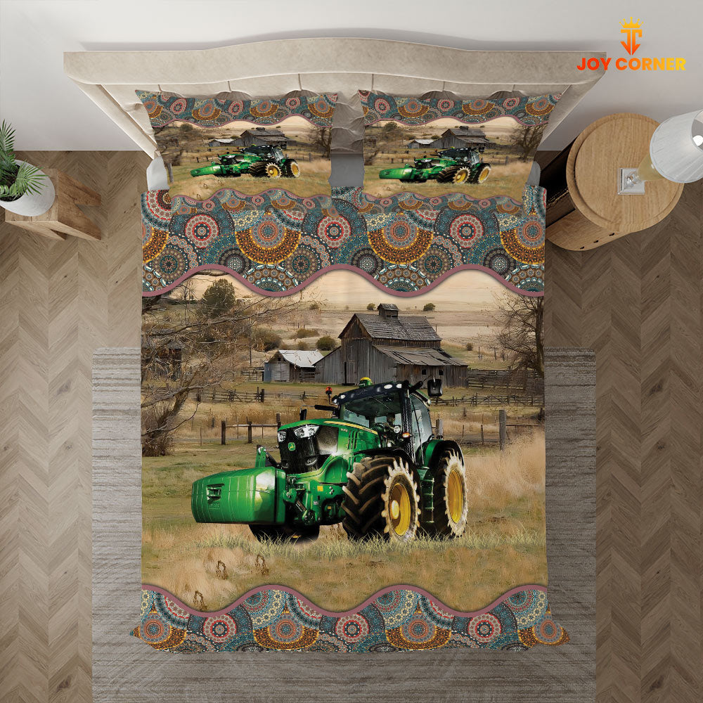 Tractor Vintage 3D Bedding Set