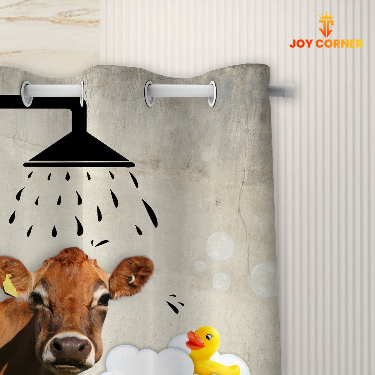 Jersey I Don't Sing In The Shower 3D Shower Curtain