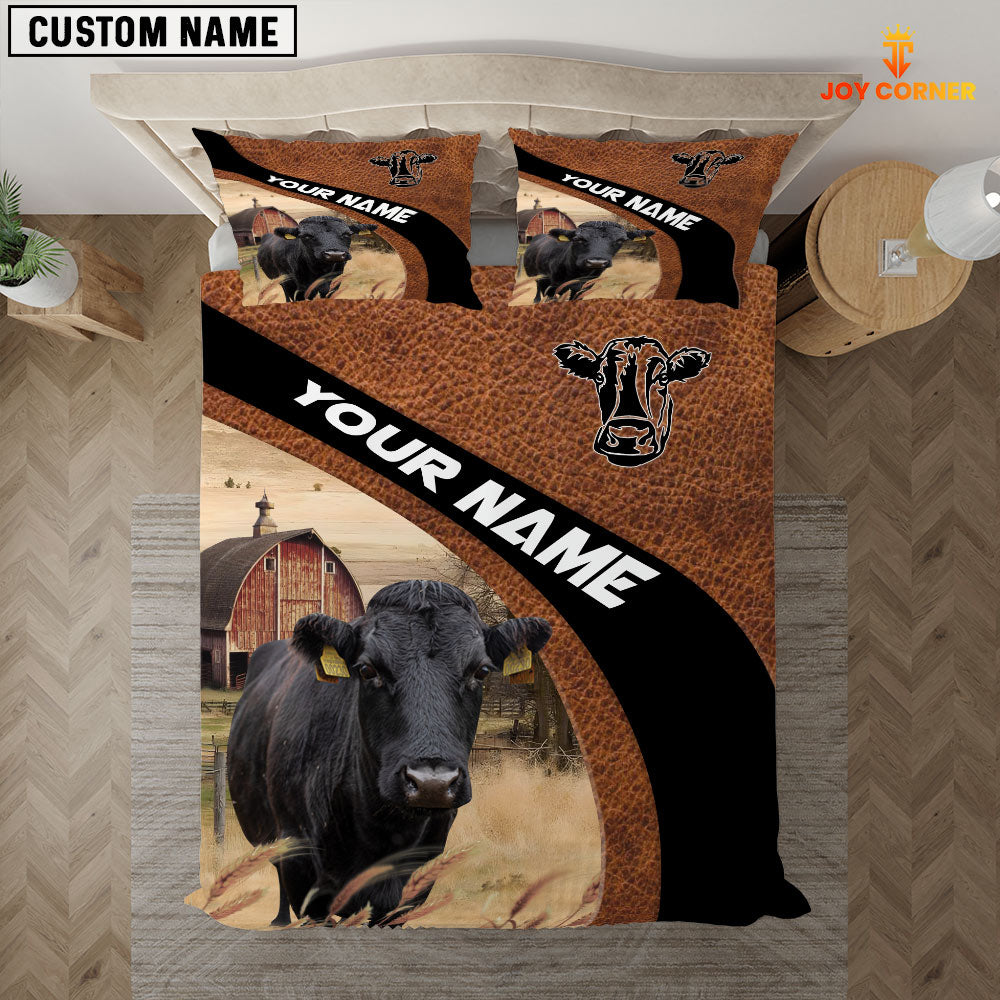 Dexter On The Farm Customized Name Red Barn Bedding Set