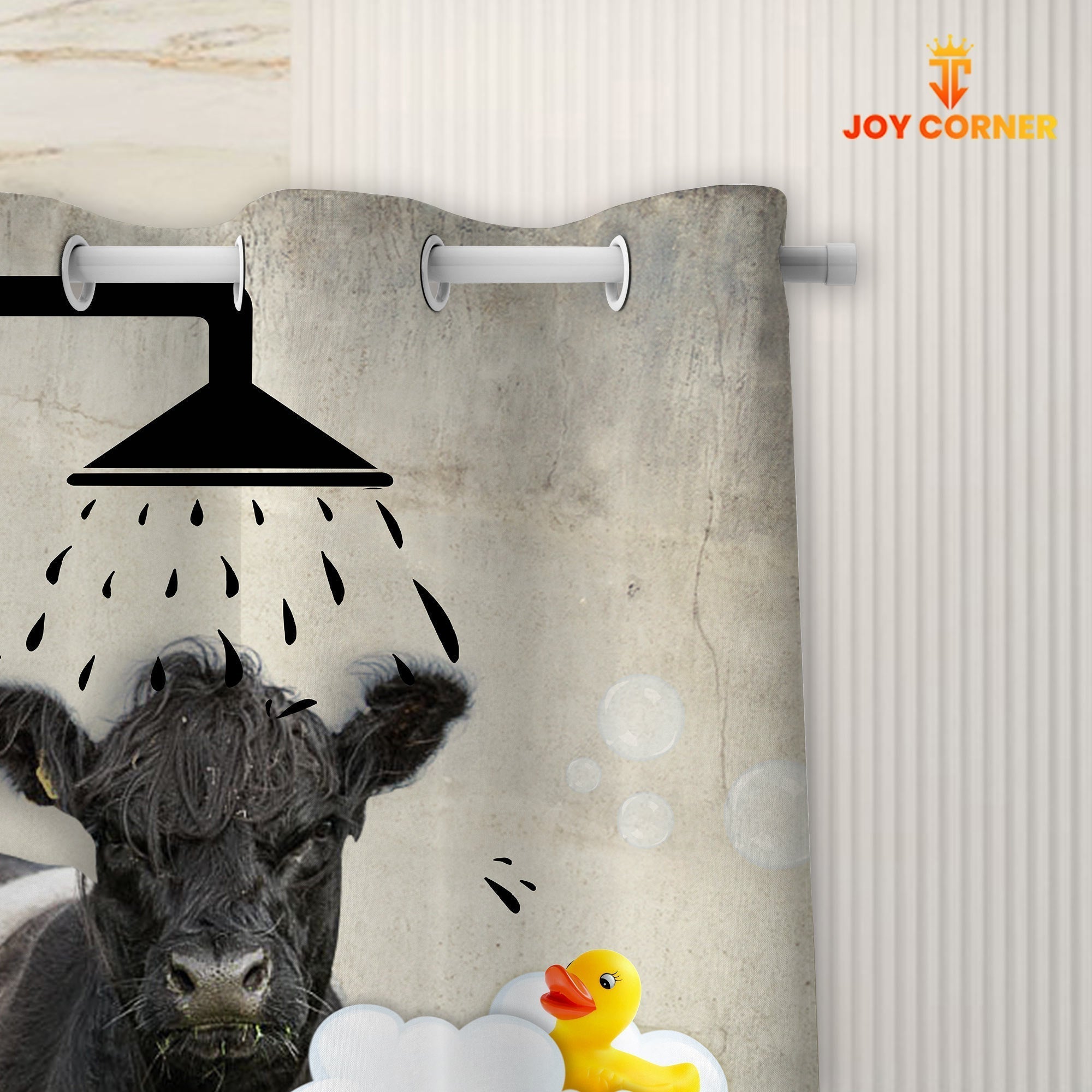 Belted Galloway I Don't Sing In The Shower 3D Shower Curtain