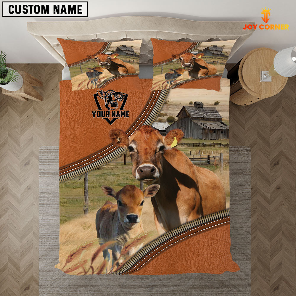 Jersey On The Farm Customized Name 3D Bedding Set