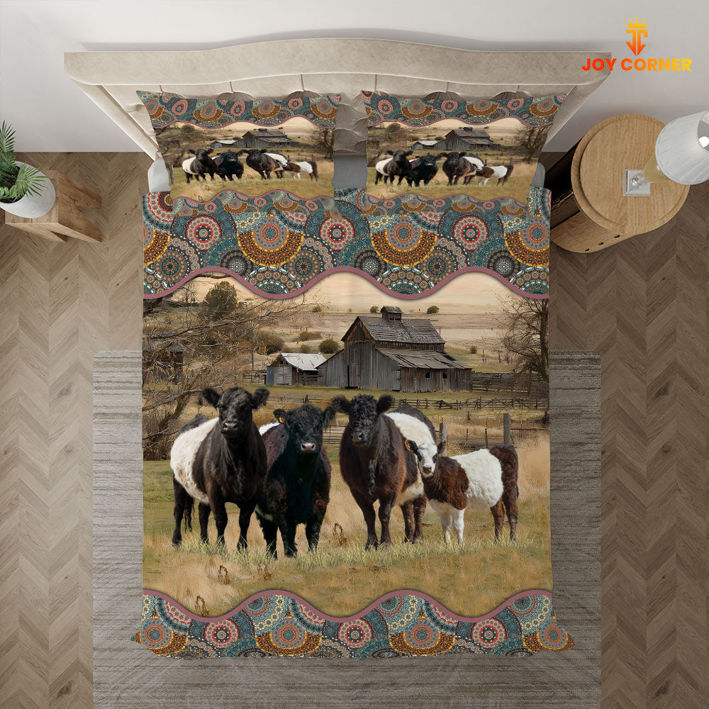 Belted Galloway Vintage 3D Bedding Set