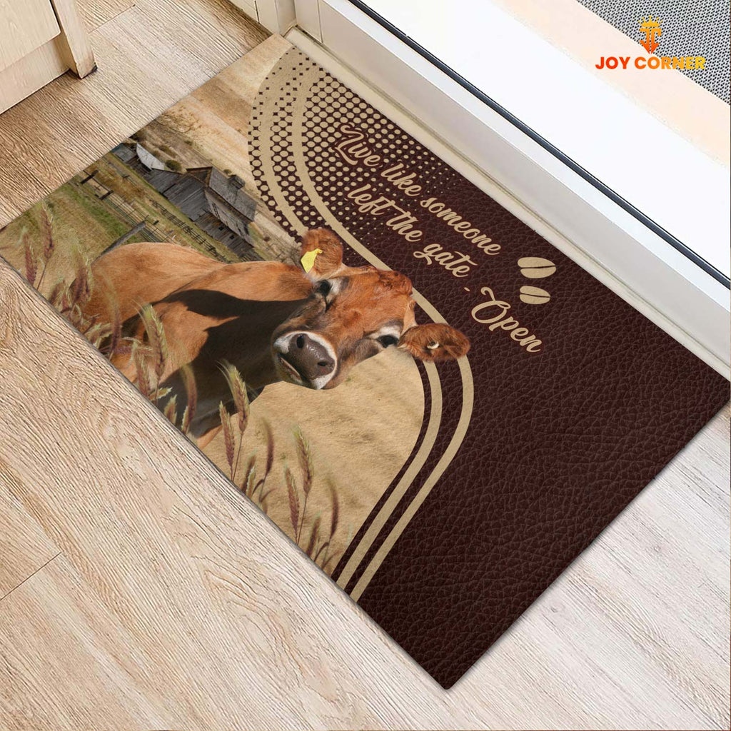 Jersey No Horns Live Like Someone Left The Gate Open Doormat
