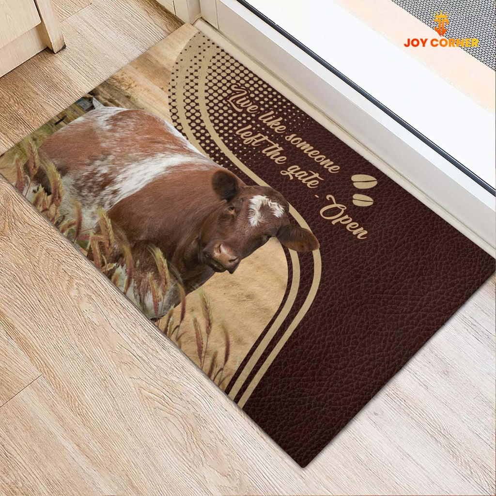 Shorthorn Live Like Someone Left The Gate Open Doormat