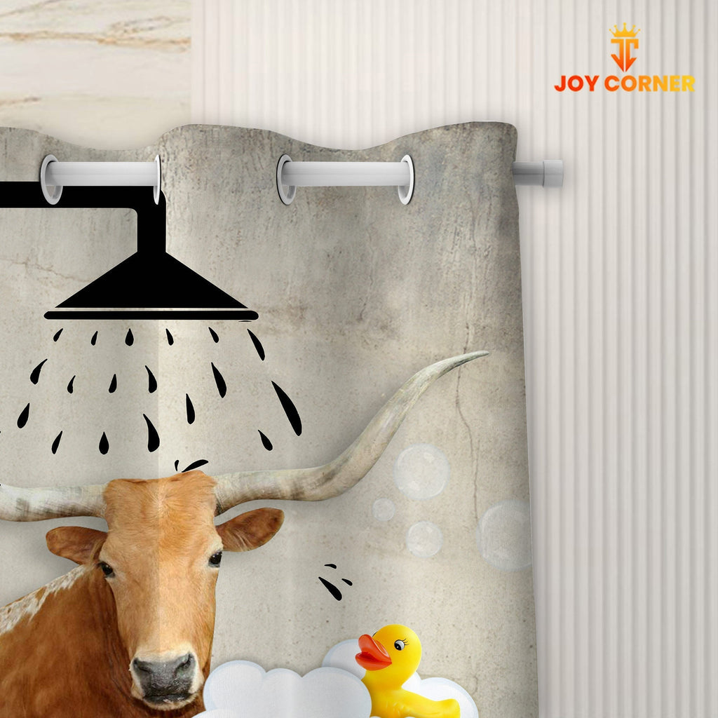 Texas Longhorn I Don't Sing In The Shower 3D Shower Curtain