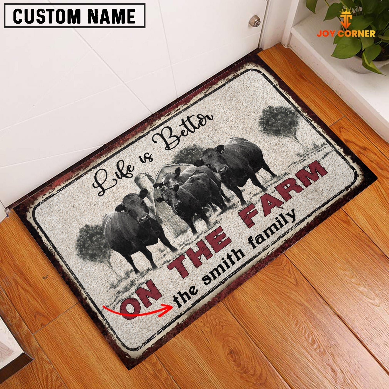 Dexter Life is Better Custom Name Doormat