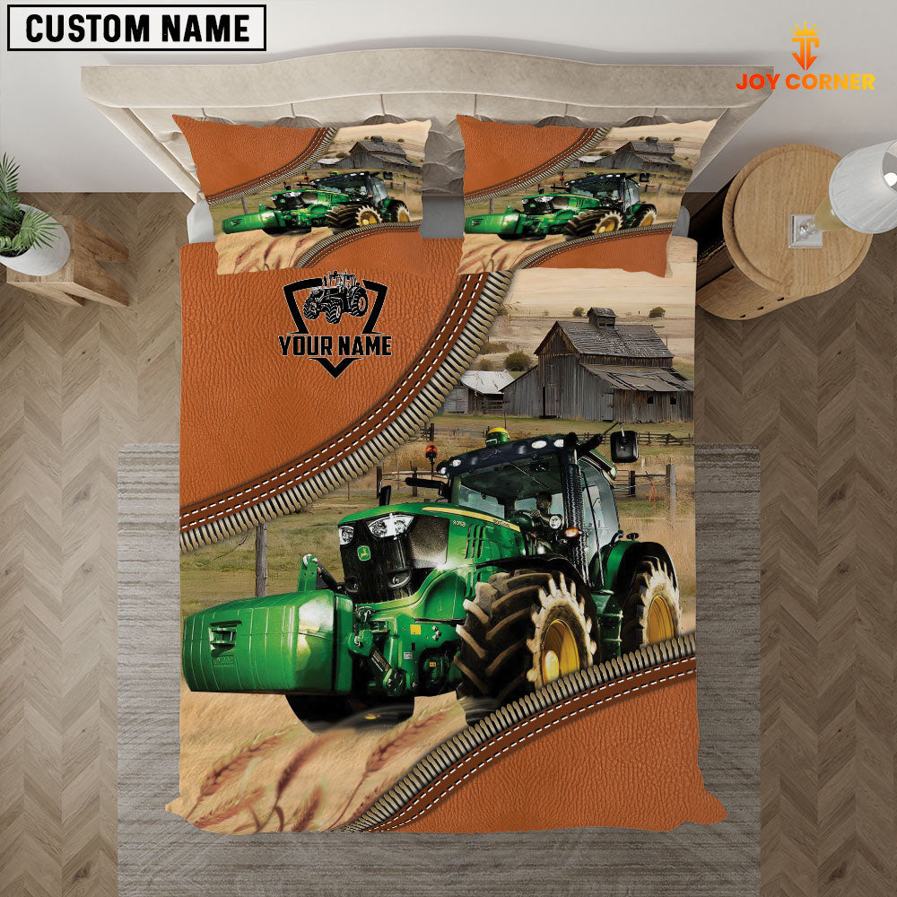 Tractor On The Farm Customized Name 3D Bedding Set