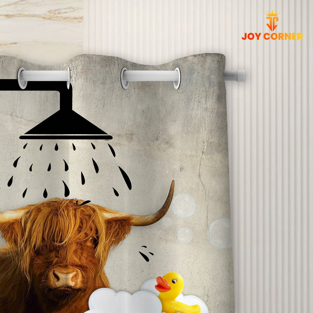 Highland Cattle I Don't Sing In The Shower 3D Shower Curtain