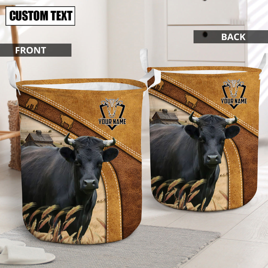 Dexter Cattle Brown Custom Name Basket