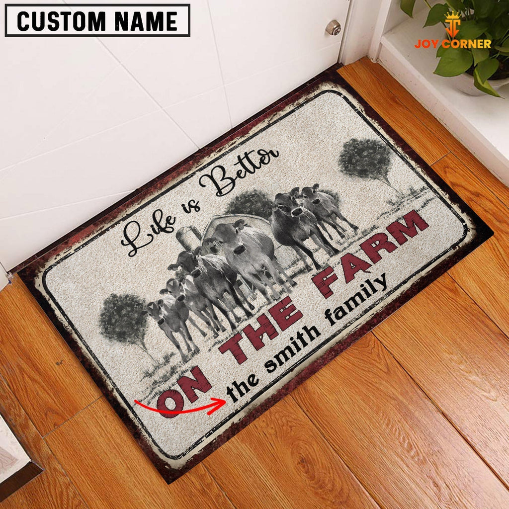 Jersey Life is Better Custom Name Doormat