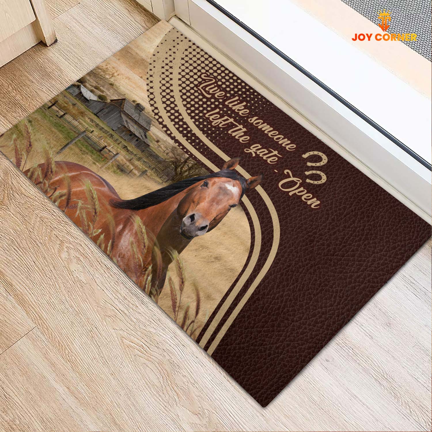 Horse Live Like Someone Left The Gate Open Doormat