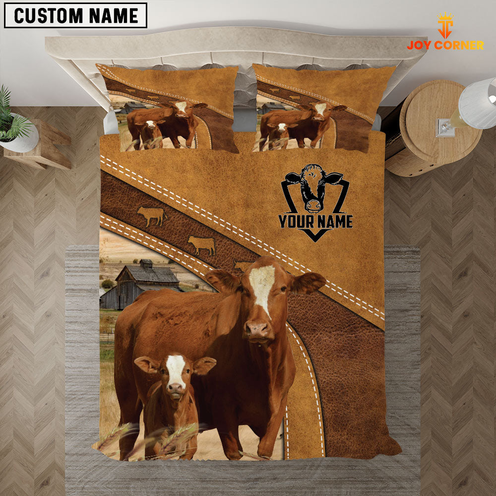 Custom Name Simbrah Cattle Bedding set