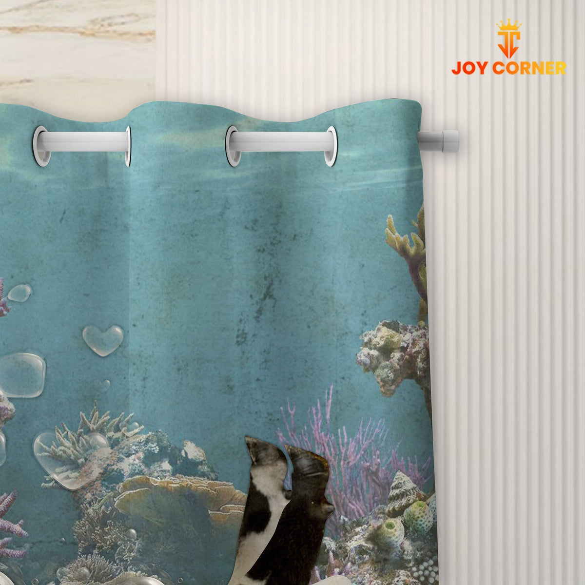 Speckle Park Taking Shower Under The Sea 3D Shower Curtain