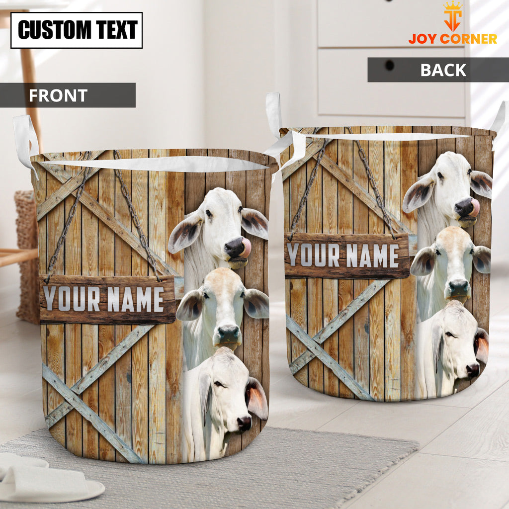 Brahman Barn Custom Name Laundry Basket