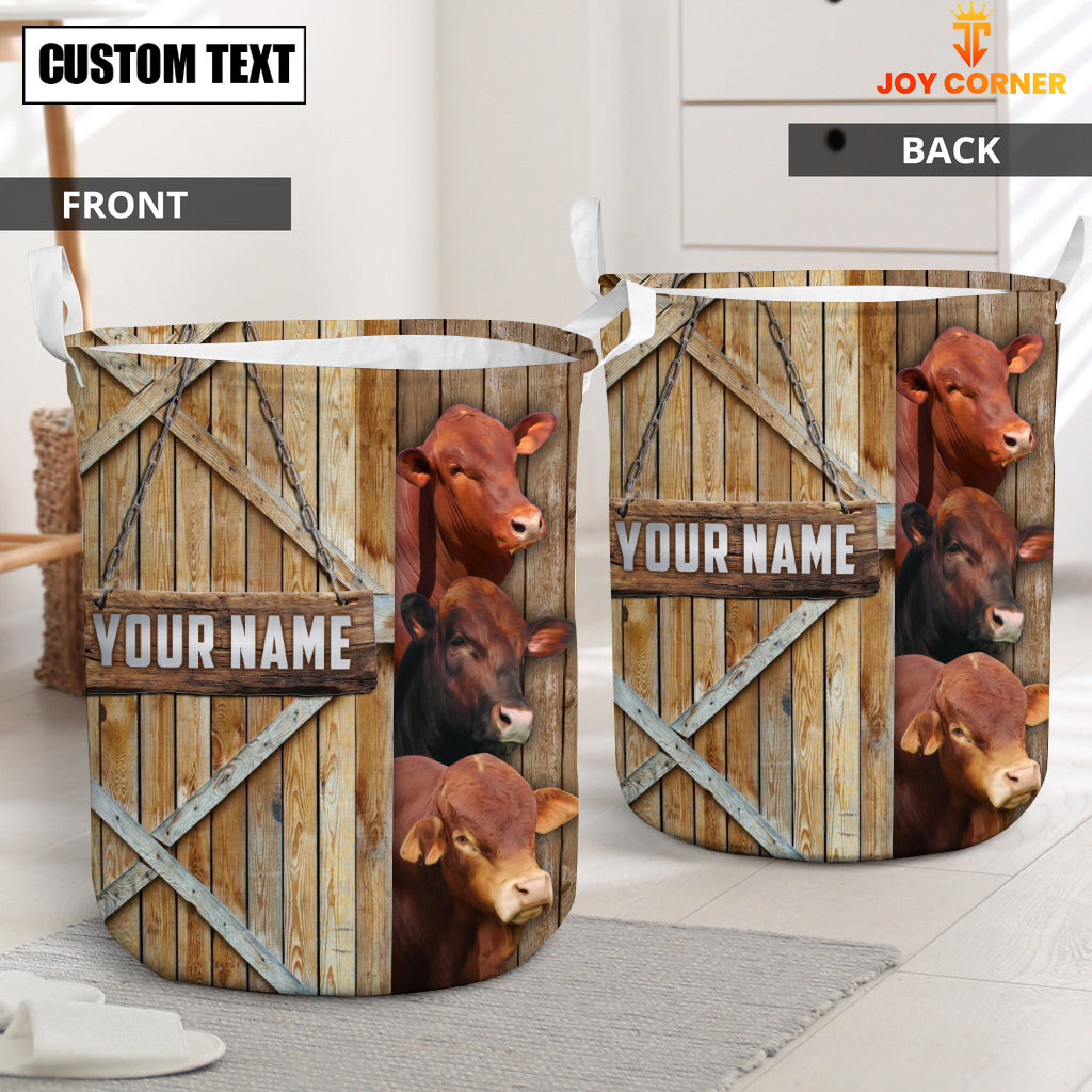 Beefmaster Barn Custom Name Laundry Basket