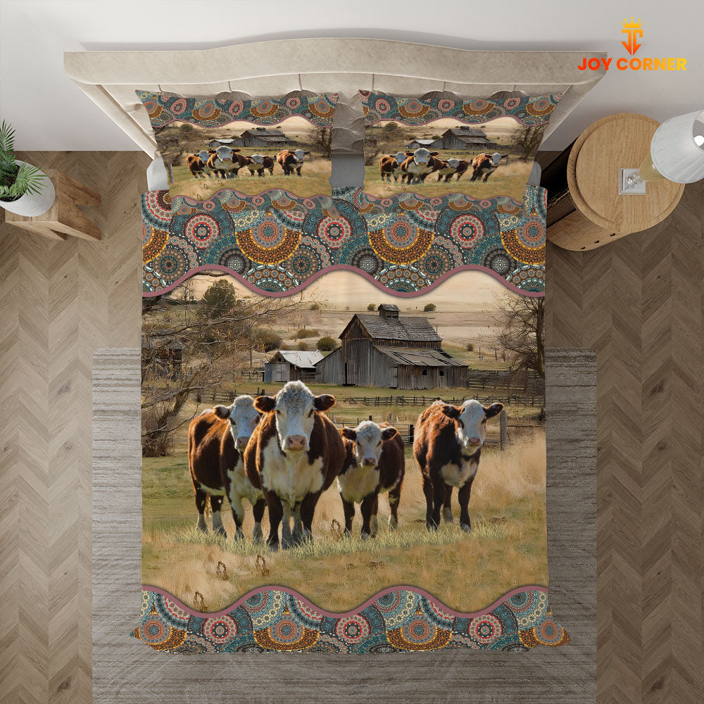 Hereford Vintage 3D Bedding Set