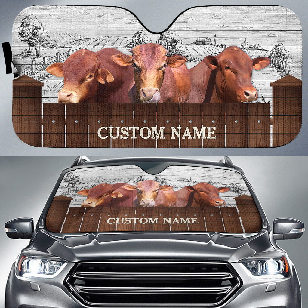 Beefmaster Farming Custom Name 3D Sun Shade