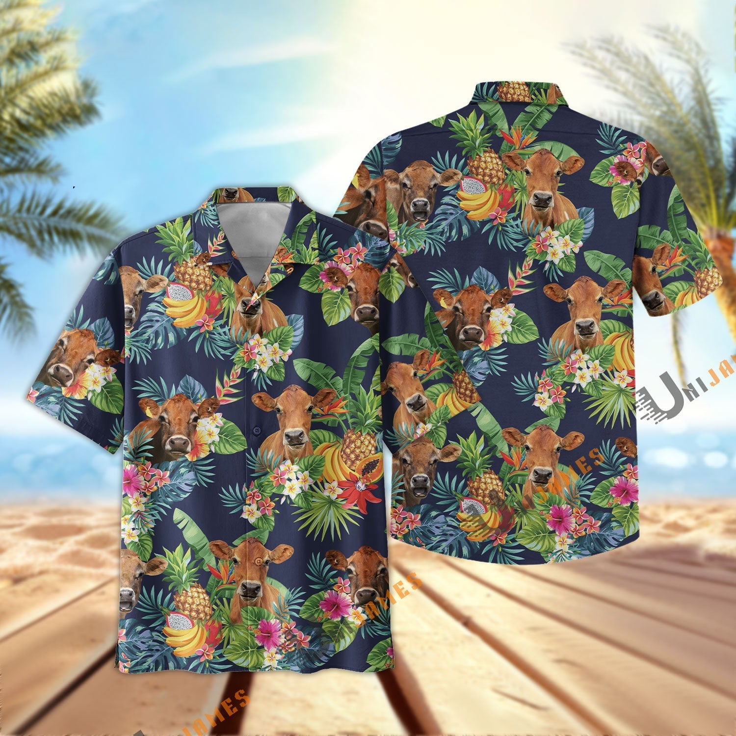 Jersey Fruit Summer Hawaiian Shirt