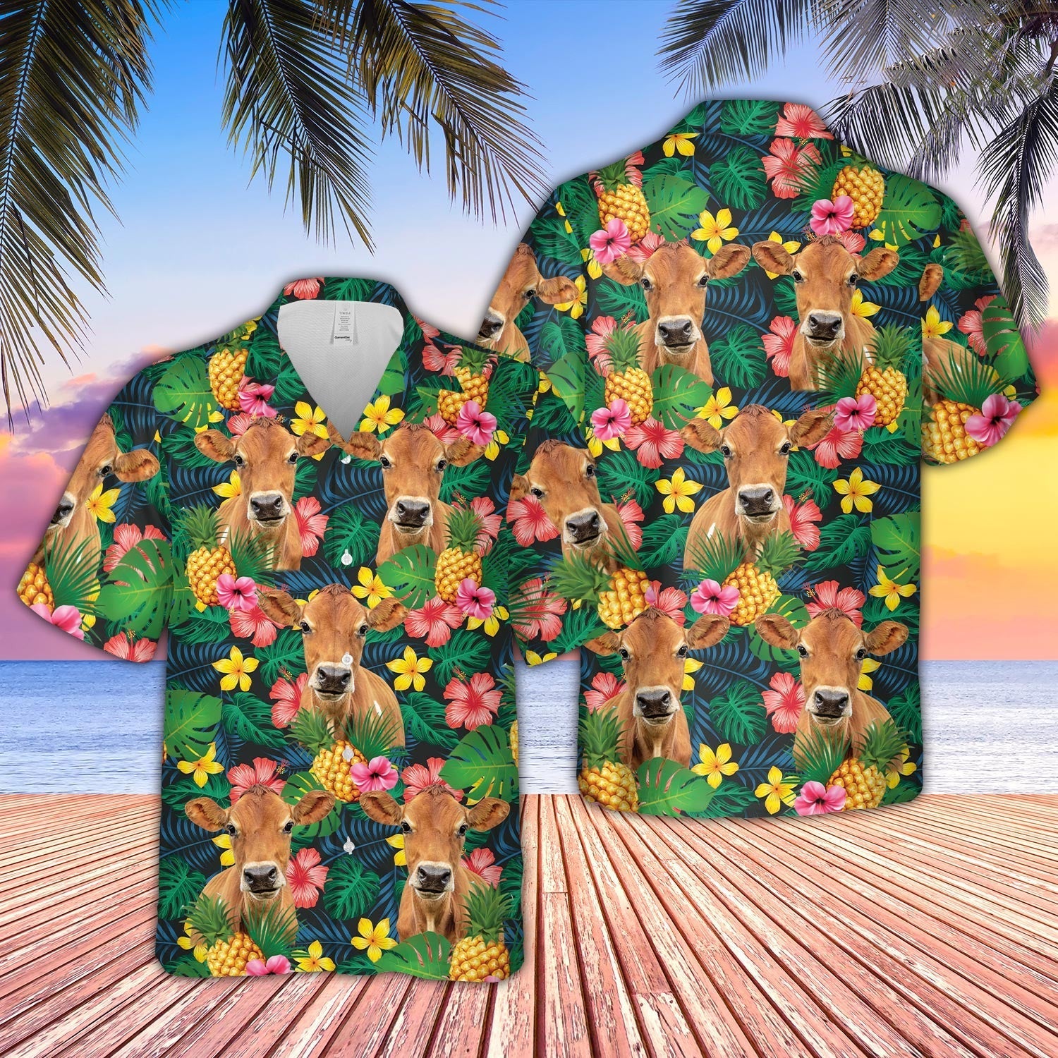 Jersey Summer Pattern 3D Hawaiian Shirt