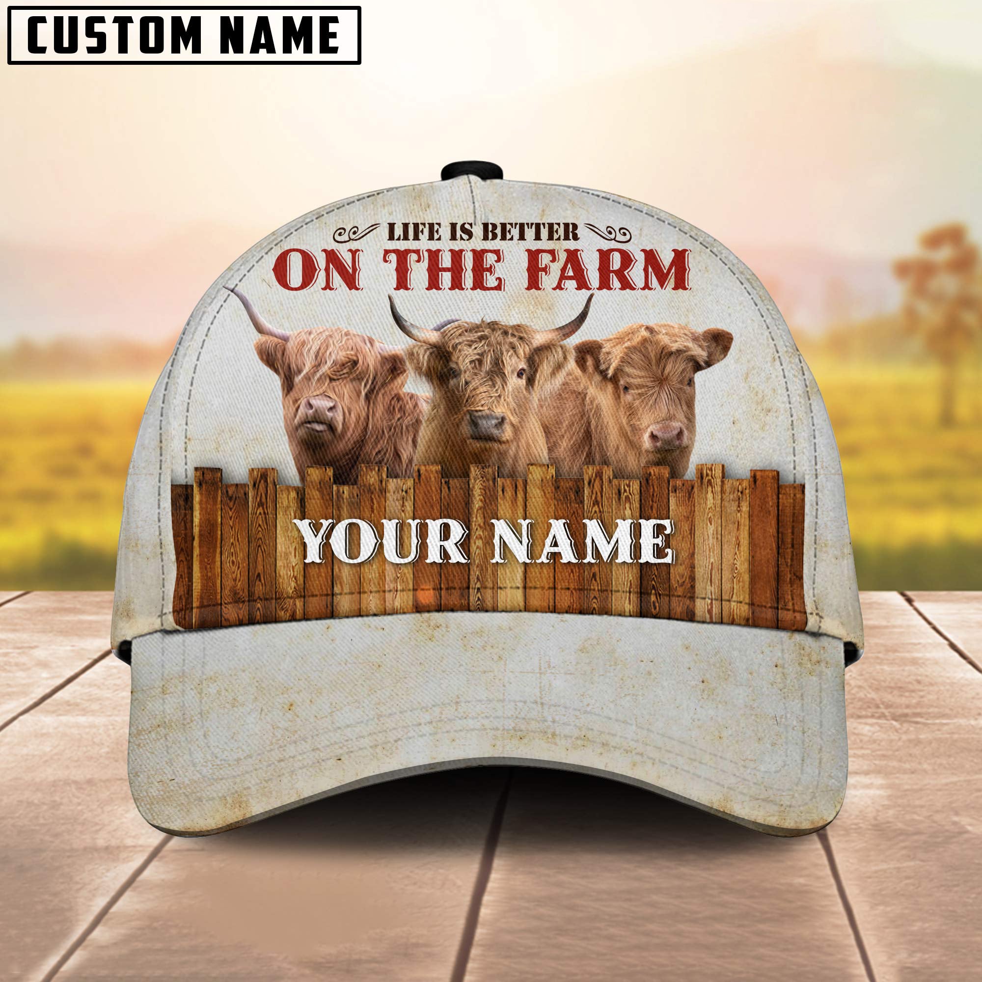 Highland Better On The Farm Customized Name Cap