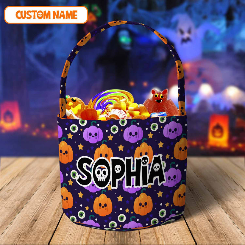 Personalized Name Halloween Basket