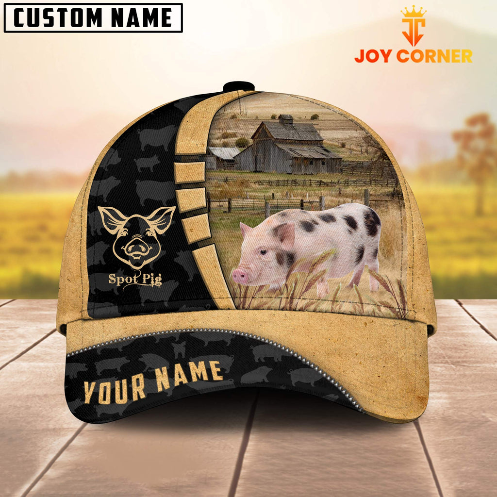 Custom Name Spot Pig Cattle 3D Cap